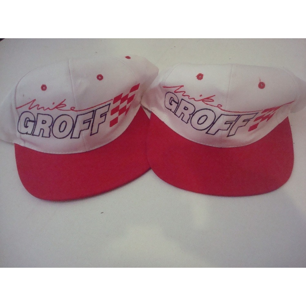 2PC LOT‎ DRAGSTER GROFF 90S  Y2K  HAT CAP VINTAGE DEADSTOCK B5